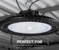 240W Black UFO LED High Bay Light - 38400 Lumens - 1000W Metal Halide Equivalent