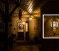 LED Filament Bulb - Gold Tint Victorian Style A19 LED Bulb with 7 Watt Filament LED - Dimmable: Installed In Porch Antique Fixture