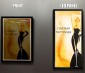 Custom Printed LED Panel Light - Dimmable - 2x2 Even-Glow® Light Fixture: Comparison Between Framed Poster Print vs LED Custom Panel Light