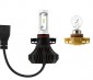 Motorcycle PSX24W LED Fanless Headlight Conversion Kit with Compact Heat Sink - 2,000 Lumens