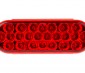Oval LED Truck and Trailer Light - 6” LED Brake/Turn/Tail Lights w/ 24 High Flux LEDs - 3-Pin Connector: Front View