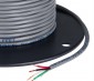 PVC Jacketed 4 Conductor 18 AWG Power Wire PP FRPVC Gray