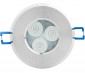 6 Watt Recessed RGB LED Downlight, G-LUX series: Front View