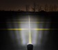 Off-Road LED Work Light / LED Driving Light - 4" Square - 10W - 1000 Lumens: Showing Beam Pattern Aimed At Treeline 200 Feet Away
