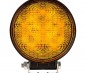 Round 18W Heavy Duty High Powered Amber LED Vehicle Strobe Light: Front View