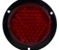 Round LED Truck Trailer Light with Built In Flange - 4" LED Stop Turn Tail Light with 61 LEDs: Front View