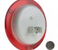 Round LED Truck Trailer Light with Built In Reflectorized Flange - 5.5" LED Stop Turn Tail Light with 24 LEDs: Back View With Size Comparison