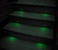 Green Illumination on Deck Steps. 