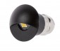 Recessed LED Step/Deck Light - 1 Watt - Black Eyelid Light 
