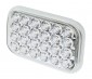 Rectangle LED Truck Trailer Light - 5" LED Stop Turn Tail Light with 24 LEDs: Available In Red, Amber, & White