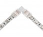 Solderless Clamp-On L Connector for 10mm RGB LED Strip Lights