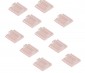 10mm LED Strip Light Mounting Clips With Adhesive Backing - 10 Pack