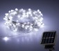 Solar Powered LED Fairy Lights w/ Silver Wire - 32'