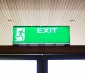 Single Color LED Module - Linear Sign Module w/ 2 SMD LEDs: Shown Illuminating Exit Sign. 