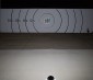 28 Watt Knuckle-Mount LED Spotlight - Bullet Style - 2,800 Lumens: Beam Pattern 25 feet Away From Target