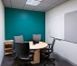 Multi LED Panel Light Display w/ SkyLenses® - 2x2 Dimmable Even-Glow® LED Panels: Multi LED Panel Light Installed in Ceiling in Small Conference Room