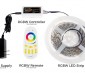 5050 RGB+W LED Strip Light - Color-Changing LED Tape Light w/ White and Multicolor LEDs - 12V - IP20 - 204 lm/ft