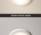 Available in two CCT options: 3000K for a warmer, more relaxed lighting effect, and 4000K for a more vibrant daylight white.