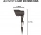 5W Landscape LED Spotlight - 220 Lumens - 25W Equivalent - 4000K/3000K