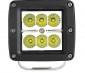 3" Square 18 Watt LED Mini Auxiliary Work Light: Front View