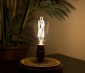 ST26/ST64 LED Filament Bulb - Gold Tint Vintage Light Bulb - 65 Watt Equivalent - Dimmable - 650 Lumens - Installed in Decorative Fixture
