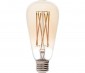ST26/ST64 LED Filament Bulb - Gold Tint Vintage Light Bulb - 65 Watt Equivalent - Dimmable - 650 Lumens
