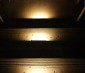 120V LED Step Lights - Louver Rectangular Step Accent Light with Faceplate - 35 Lumens