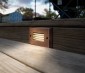 12V LED Step Lights - Louver Rectangular Deck / Step Accent Light with Faceplate - 55 Lumens