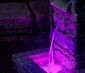 Submersible RGB LED Accent Light with Infrared Remote: Placed At Bottom Of Fountain 