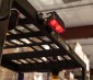 LED safety light can be mounted on the top or rear of the forklift