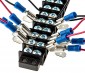 12 Position Barrier Terminal Block - 14-22 AWG: Shown with Linking Accessories (sold separately)
