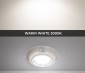 5.5” Round LED Dome Light w/ Door Switch - 470 Lumens - 4000K/3000K