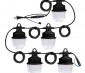 25W LED Temporary Hanging String Light - 55’ Run - Linkable - 3125 Lumens - 3500K