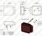 LED Trailer Light Kit - 4-1/2" Square LED Trailer Stop Turn Tail Light Kit with 17 High Output LEDs  