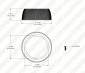 Clear Polycarbonate Reflector - UHBD-S1 series 200W and 240W UFO High Bay Reflector