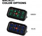The switch panel is available with a green or blue backlighting