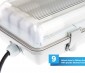 T8 LED Vapor Proof Light Fixture for 4 LED T8 Tubes - Industrial LED Light - 4' Long