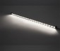 Weatherproof LED Linear Light Bar Fixture: On Showing Beam Pattern In Cool White (Top), Natural White (Center), And Warm White (Bottom). 