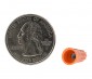 18-16 AWG Orange Wire Nut: Back View With Quarter Comparison