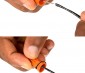18-16 AWG Orange Wire Nut: Wires Being Twisted Into Orange Wire Nut