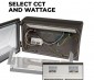 Select CCT and wattage using the internal switch
