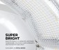 100W LED Circular Washdown High Bay - Slim Profile UFO -  NSF Compliant - 13500 Lumens - 400 MH Equivalent - 5000K