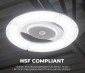 100W LED Circular Washdown High Bay - Slim Profile UFO -  NSF Compliant - 13500 Lumens - 400 MH Equivalent - 5000K