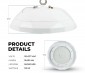 100W LED Washdown High Bay - NSF Certified - 15000 Lumens - 250W MH Equivalent - 5000K